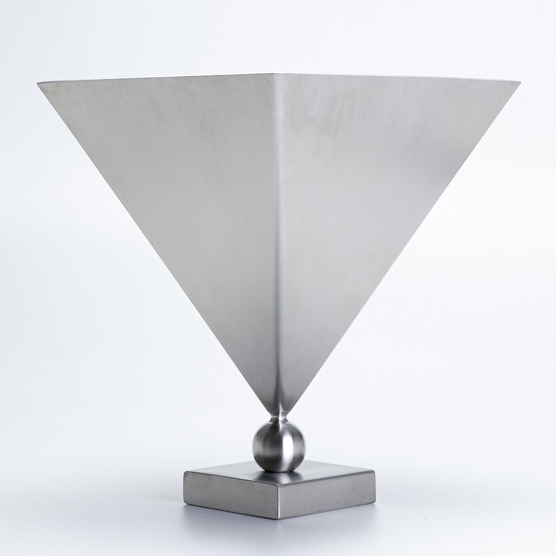 Stainless Steel 'Vasen' Vase — side angle