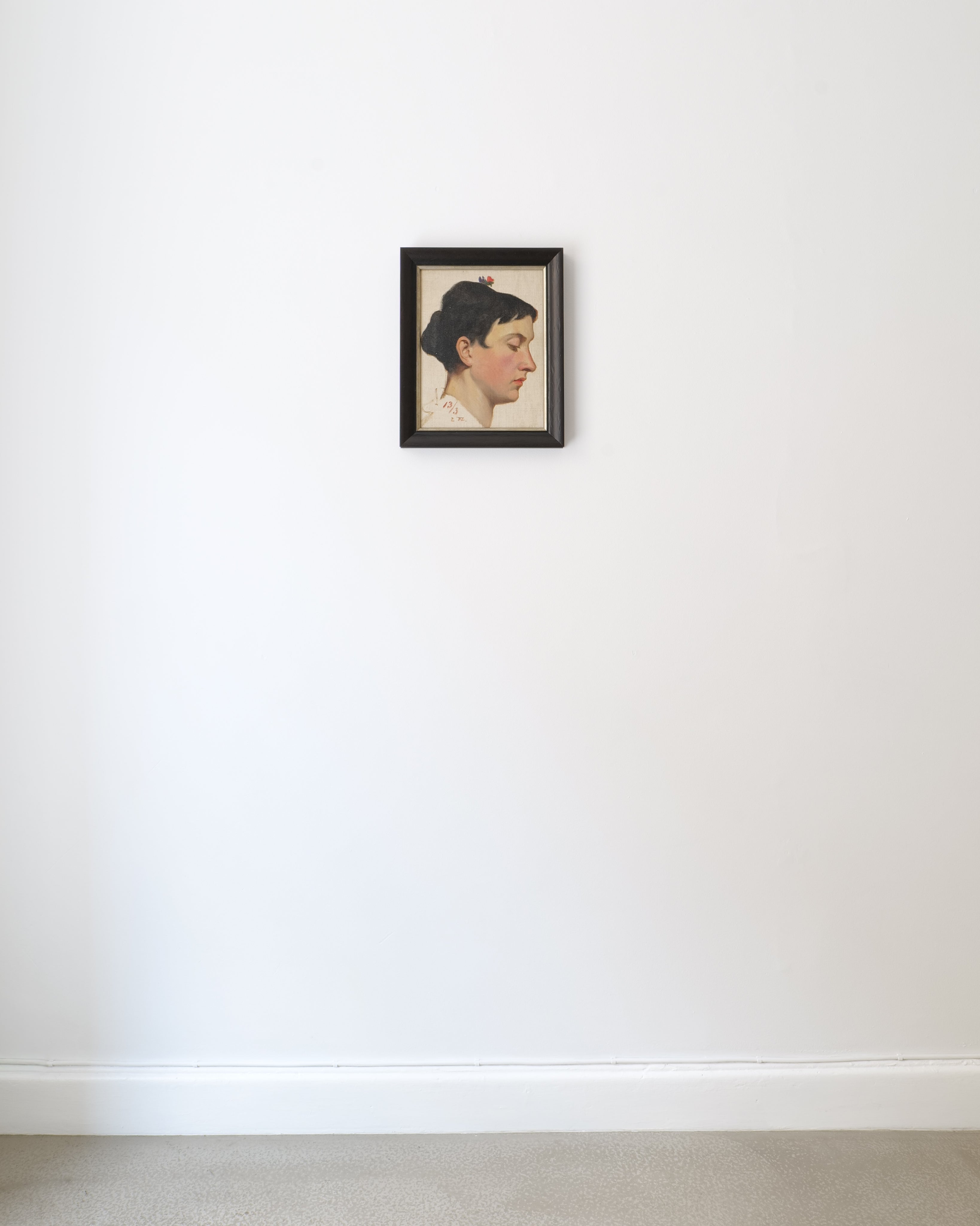 French Academic Portrait in Oil, France 1913 — lifestyle setting