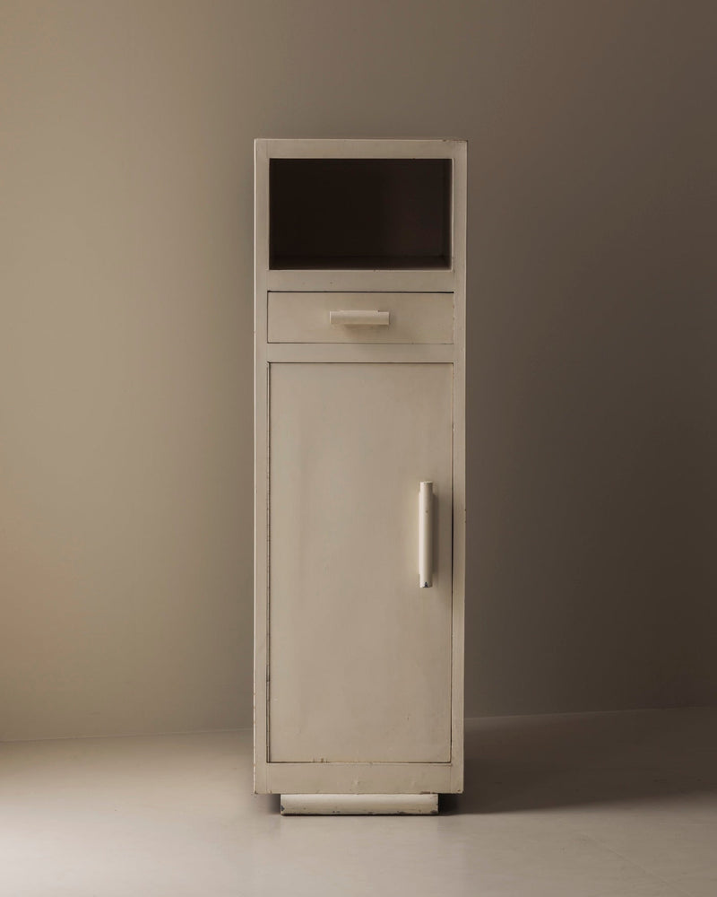 Modernist Cabinet from the 1930s by Modern Living | The Oblist — white wood finish