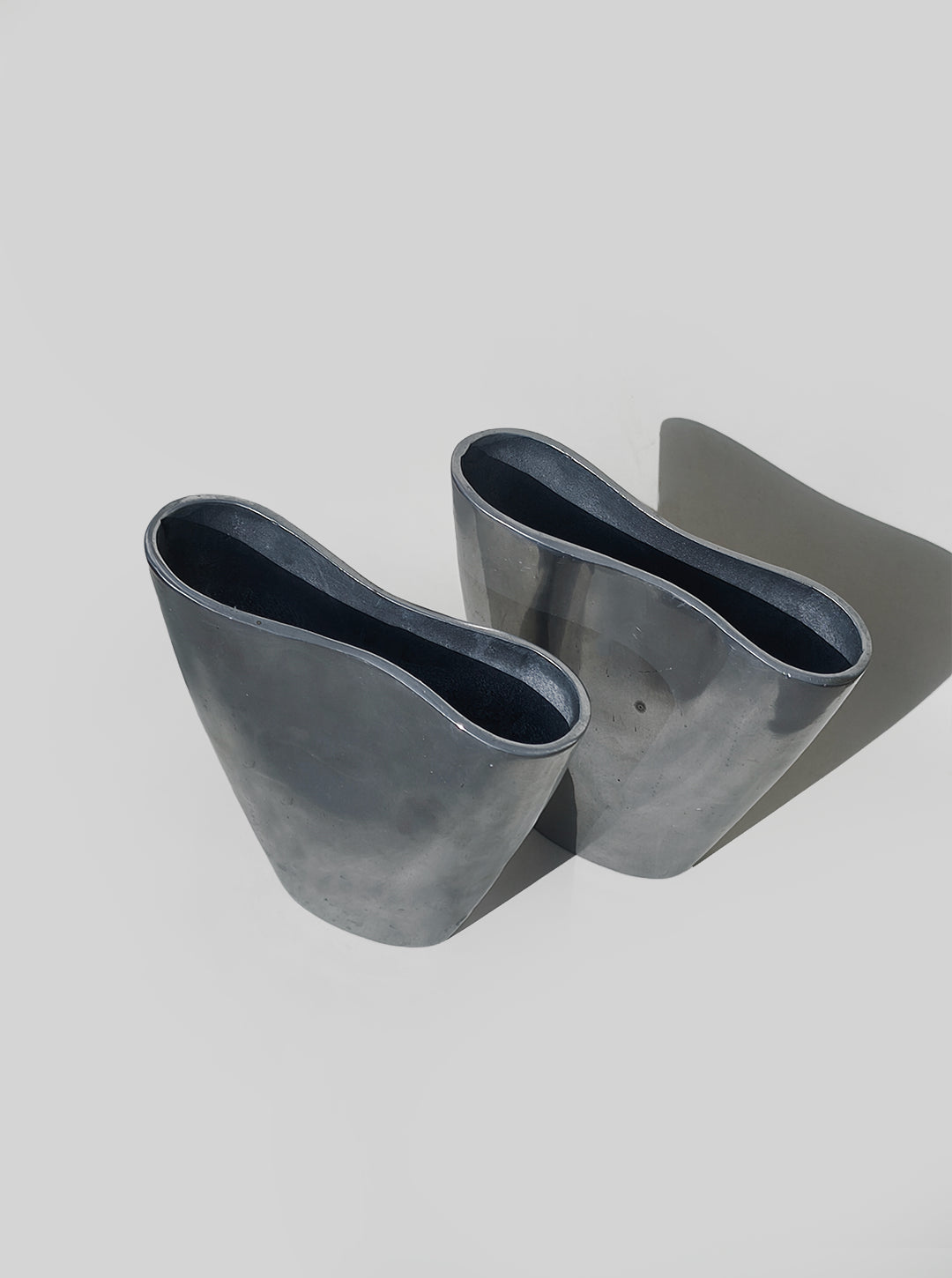 Pair of Small Modern Vases — detail view