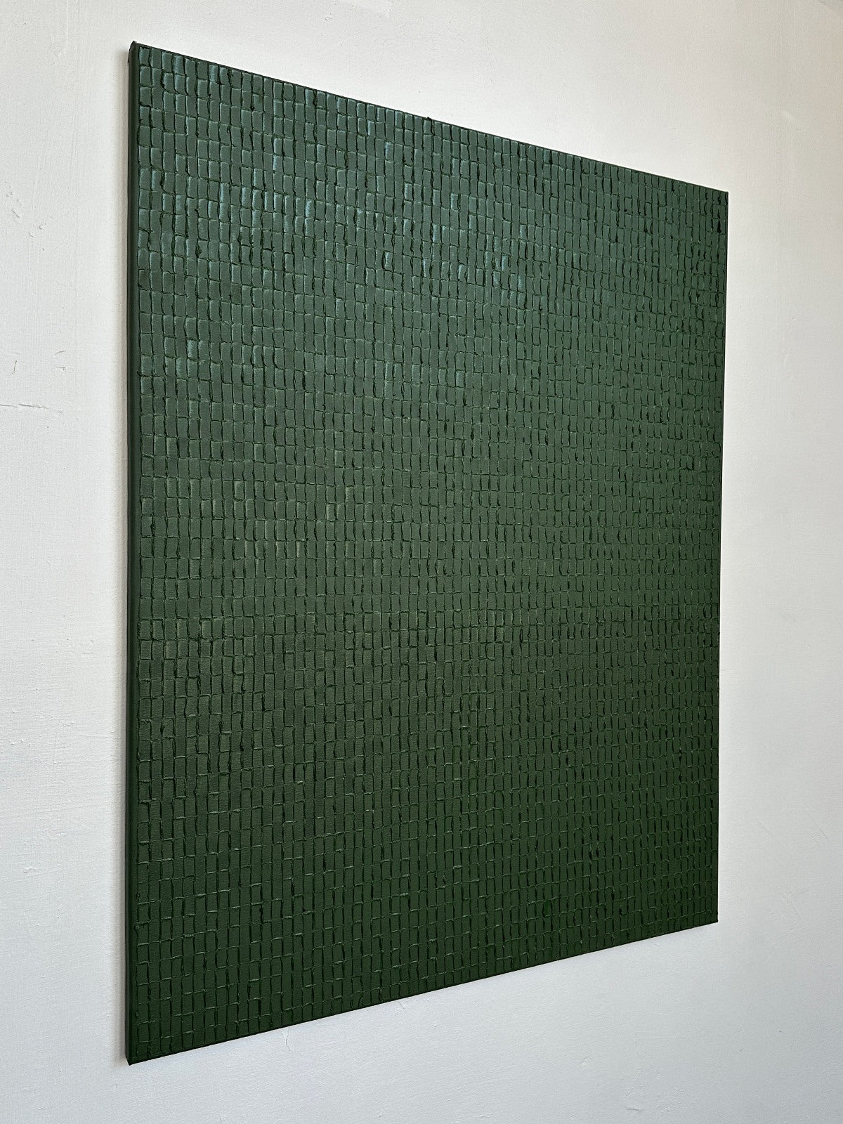 'Terre Verte - Signature' Painting — detail view