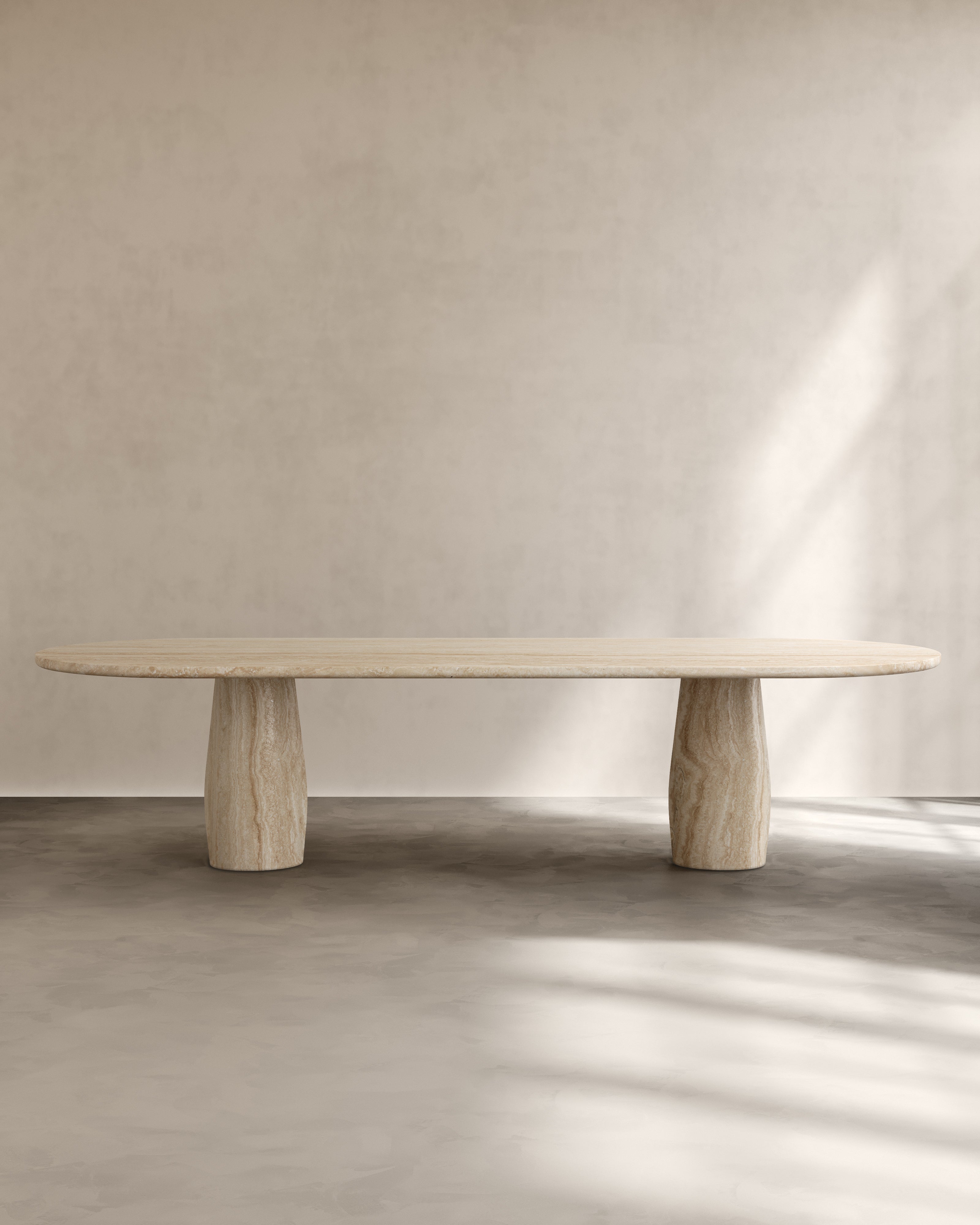 Raffaella Table IV — close-up of light-colored stone surface