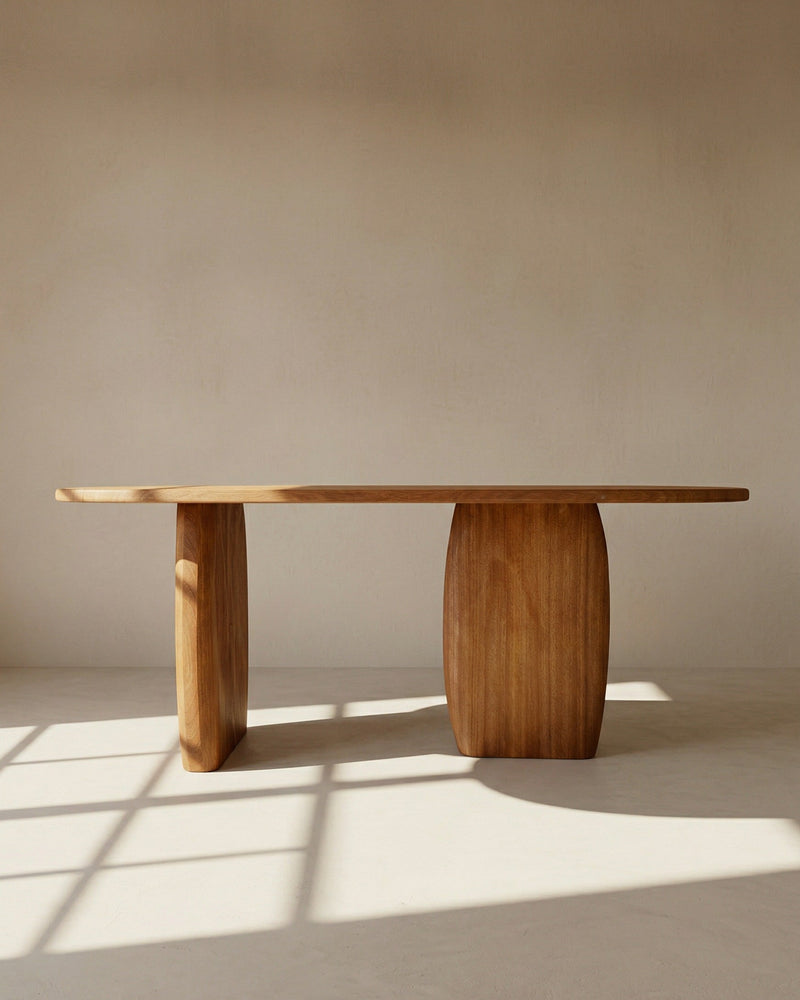 Dining Table - Wavy texture by Igor Louis de Kerchove | The Oblist — handcrafted wood design
