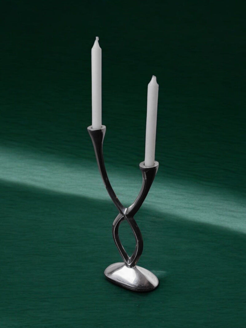Candleholder by Matthew Hilton, England, 1980s by Malamar Studio | The Oblist — polished metal, vintage design