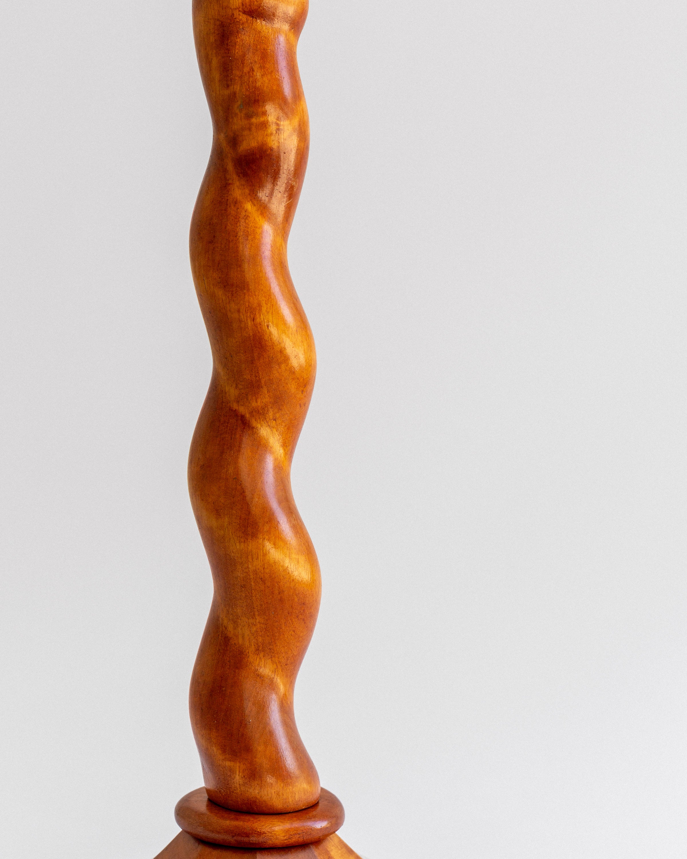 Hand-Carved Swedish Table Lamp, 1943 — alternate view