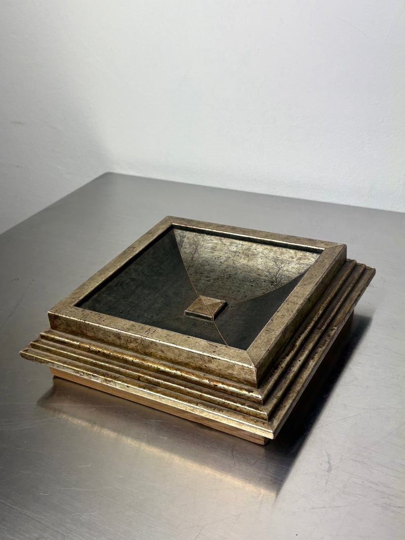 Hollywood Regency tray, wood, France, 1980's by Malamar Studio | The Oblist