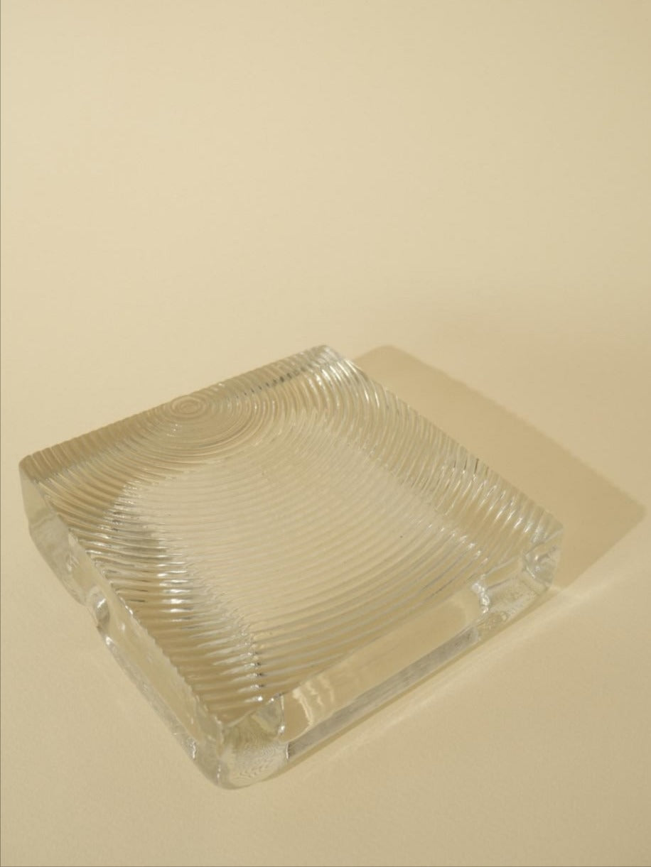 Vintage Ashtray in Glass — lifestyle setting