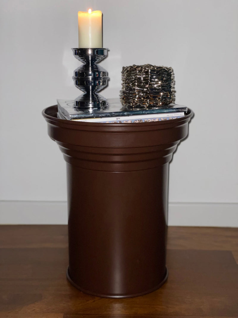 Contemporary Coffee Table in Aluminum - Chocolate Brown Matt Collection by CASPAL | The Oblist