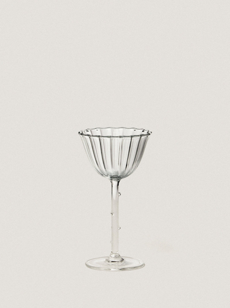 Cosmo Cordial Glasses – Set of 4 by Sophie Lou Jacobsen | The Oblist — clear glass, modern design