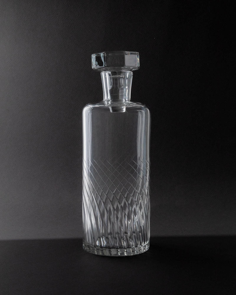 1960s Murano Glass Decanter by Bottega Jacobs | The Oblist — clear glass, vintage design