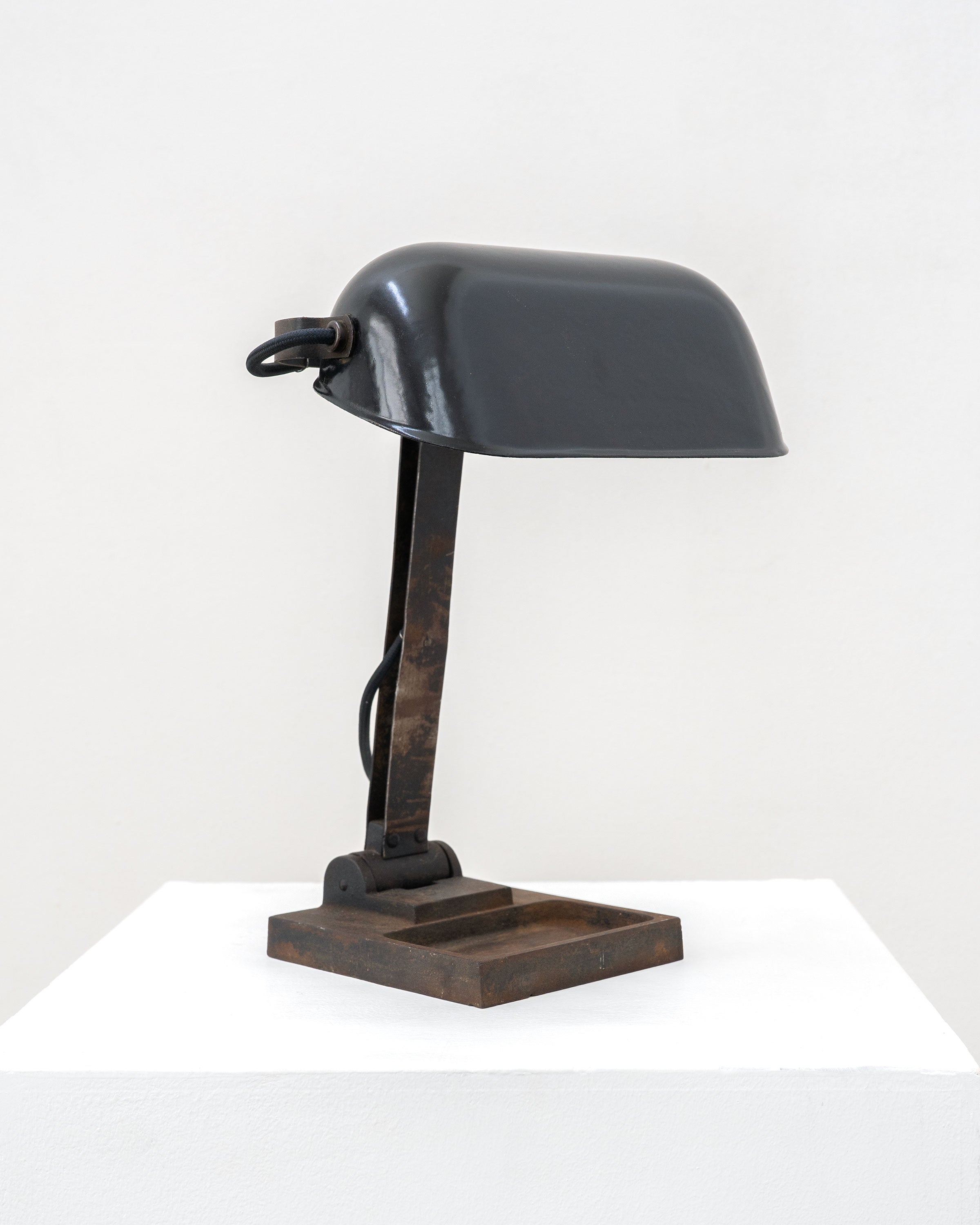 Cast Iron Bankers Table Lamp, c.1930 by Tom Bogle | The Oblist