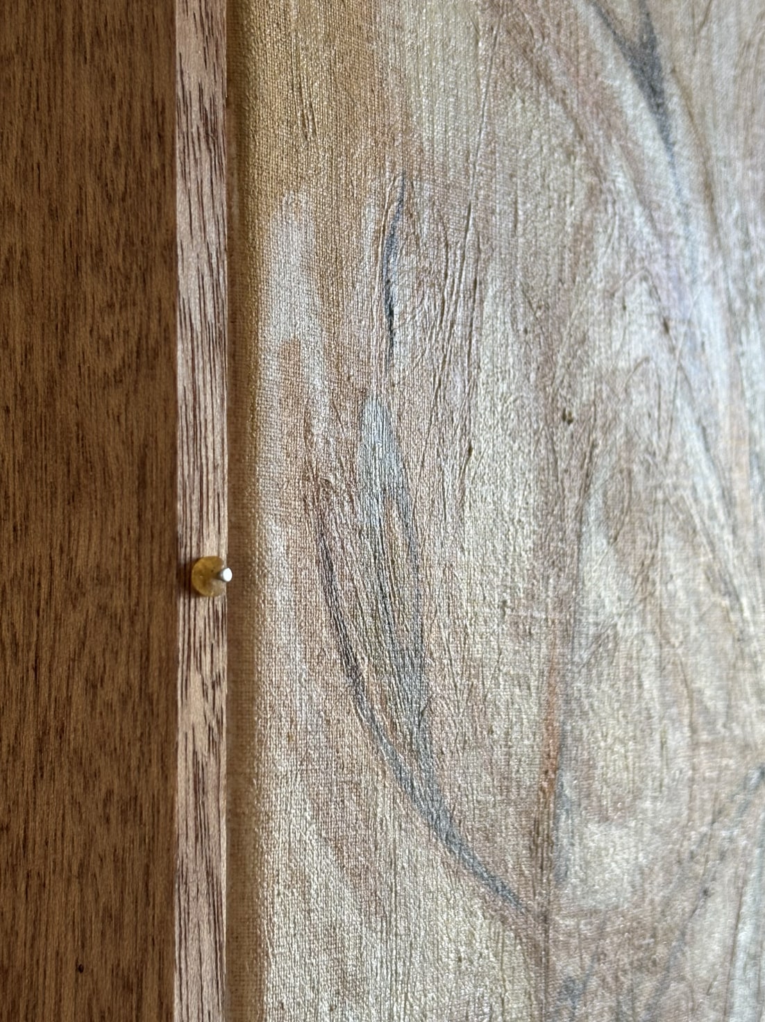 'Nectar' Painting with gemstones — detail view