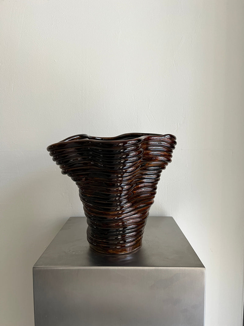 Wobbly Vase Brown by 2222Studio | The Oblist