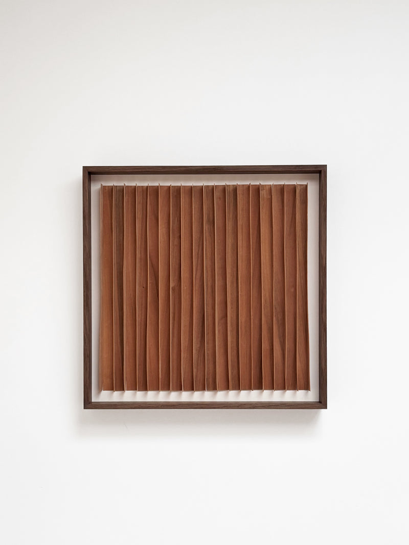 Rhythm Wood' Artwork in Cherry Veneer by Marike Andeweg | The Oblist — handcrafted cherry veneer design