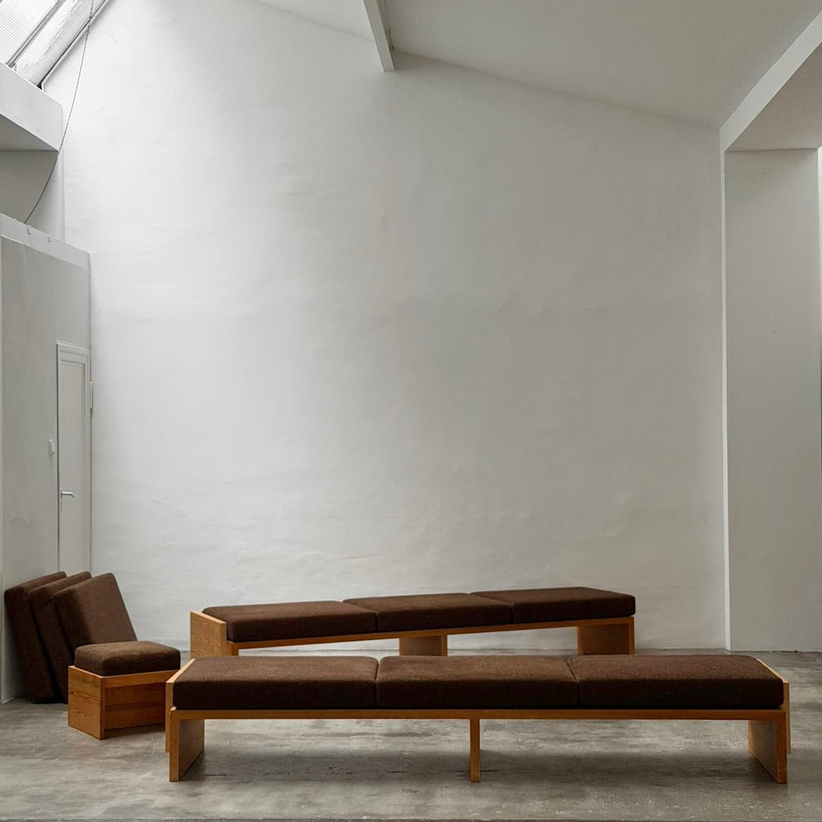 Modernist Benches and Stool, c.1970