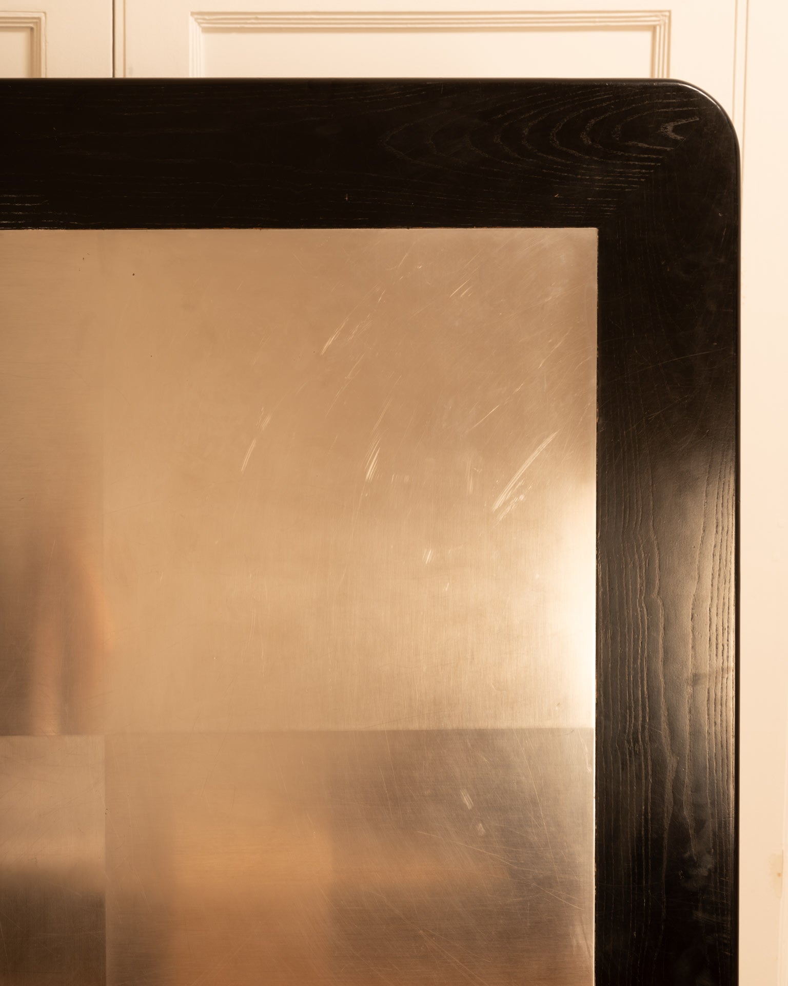 Wood & Metal Coffee Table — close-up