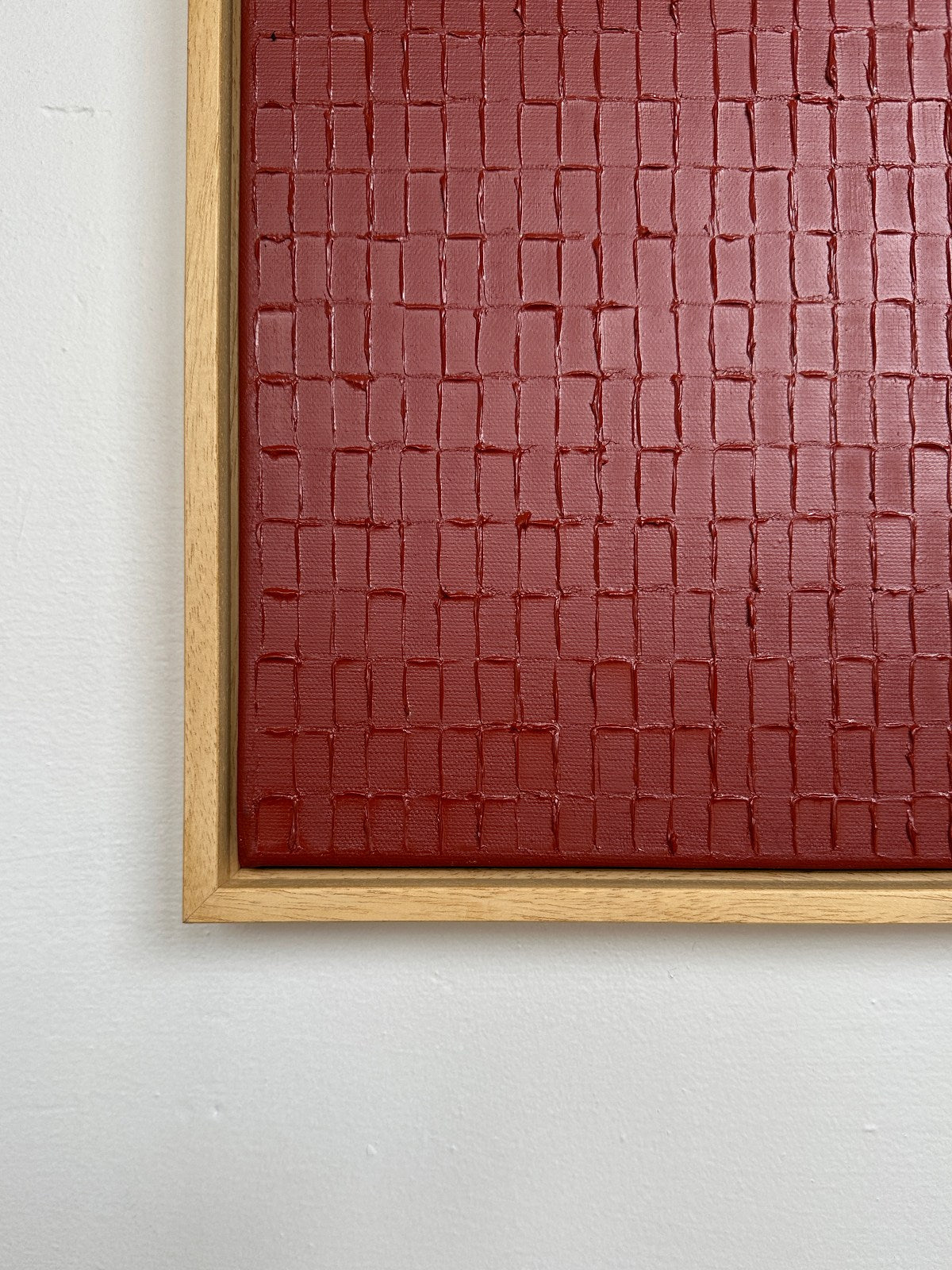 'Indian Red - Signature' Painting — side angle