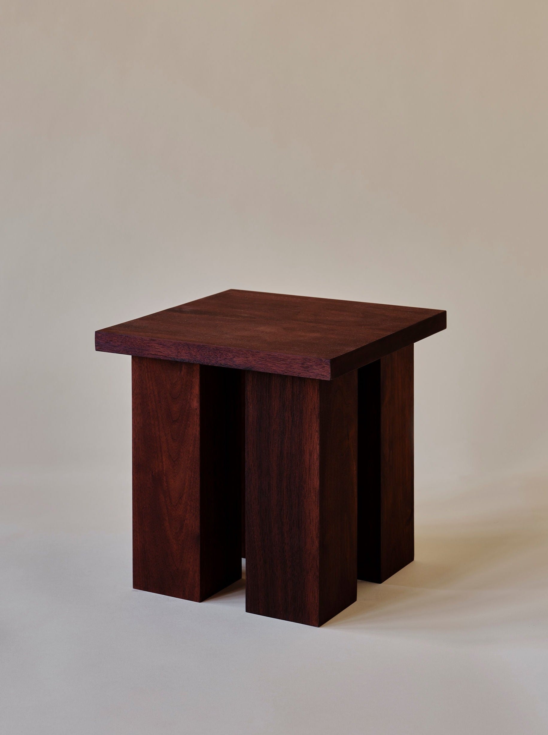 Miter Side Table — side angle