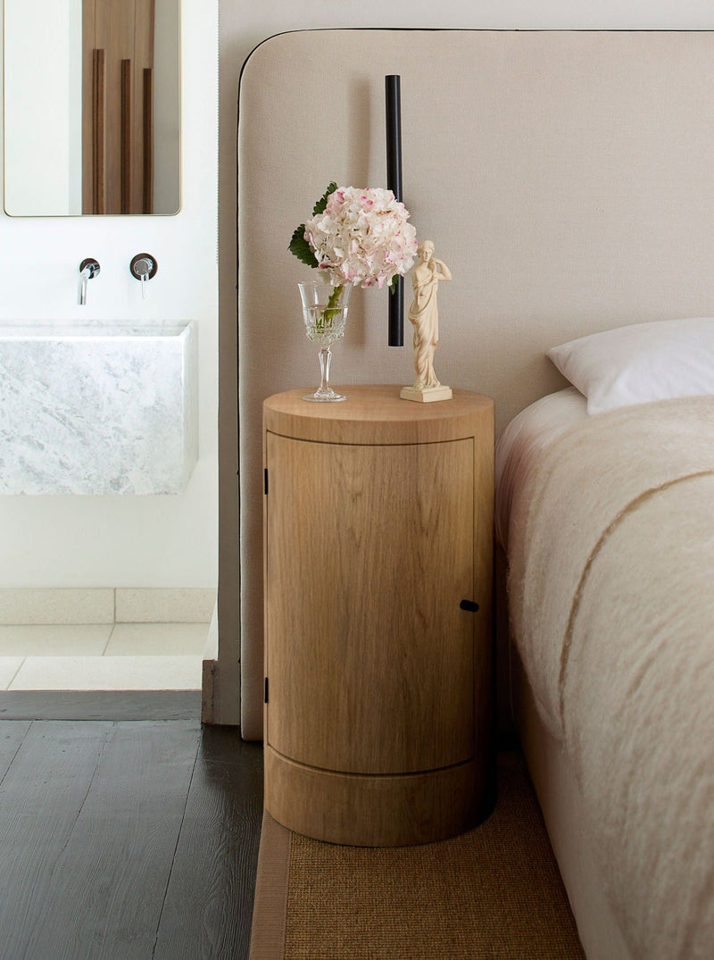 Pair of Constant Nightstand in Oiled Oak by Lemon | The Oblist — modern oiled oak design