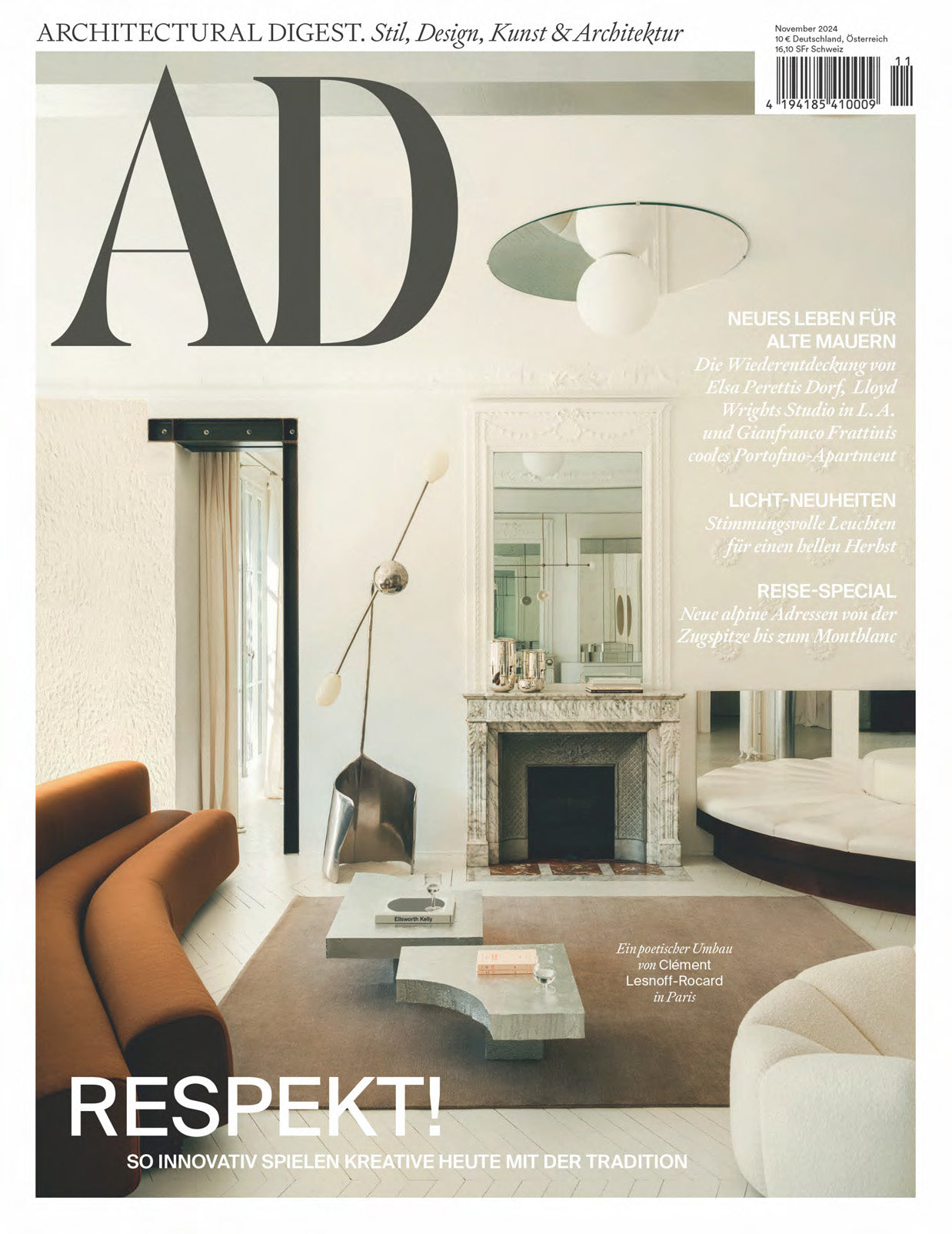 The MOULIN Floor Lamp in Polished Stainless Steel