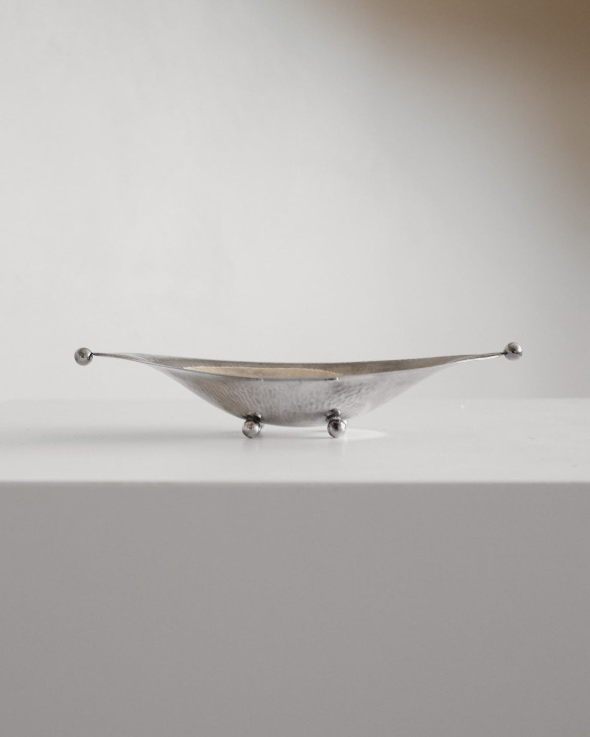 Vintage Silver-Plated Dish with Hammered Texture by septembre studios | The Oblist
