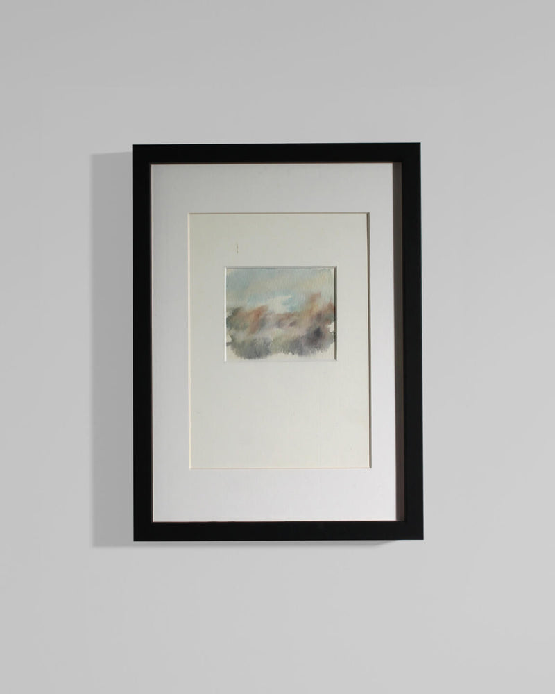 Abstract Watercolour Vintage Painting In Light Shades by Vintage Stories | The Oblist — framed pastel colors