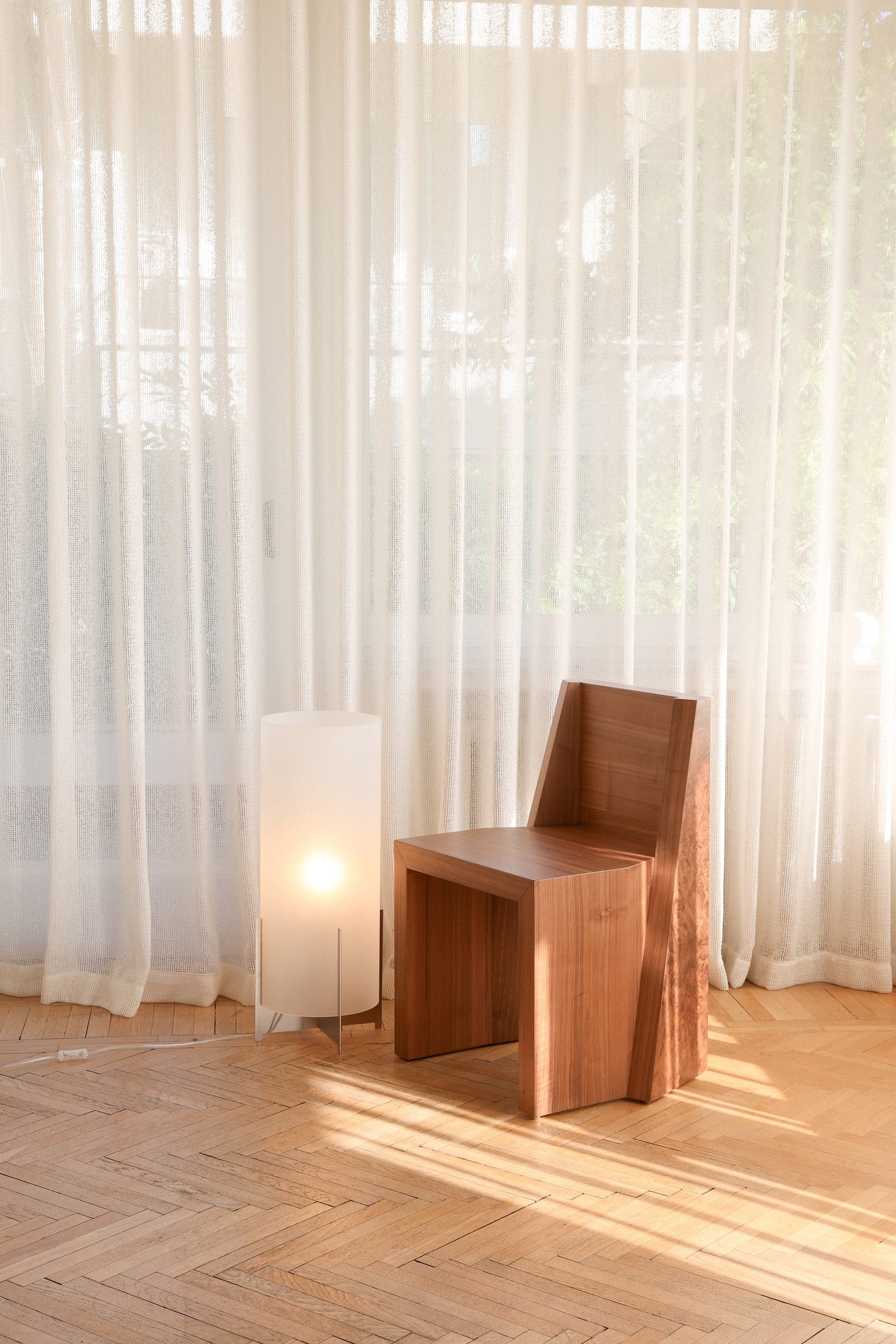 Lumix Floor Lamp Stainless Steel — detail view