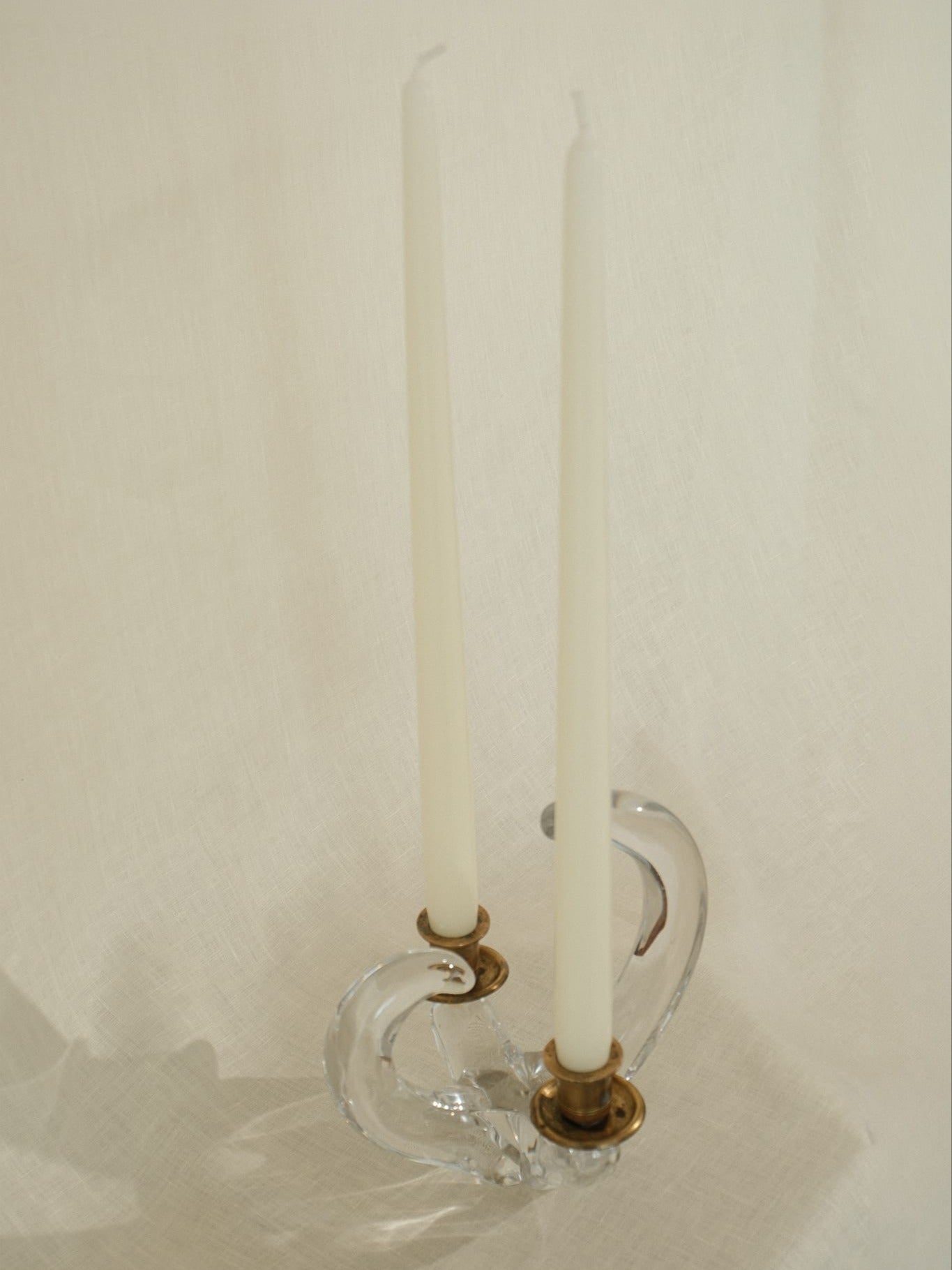 Schneider Crystal Double Candlestick — alternate view