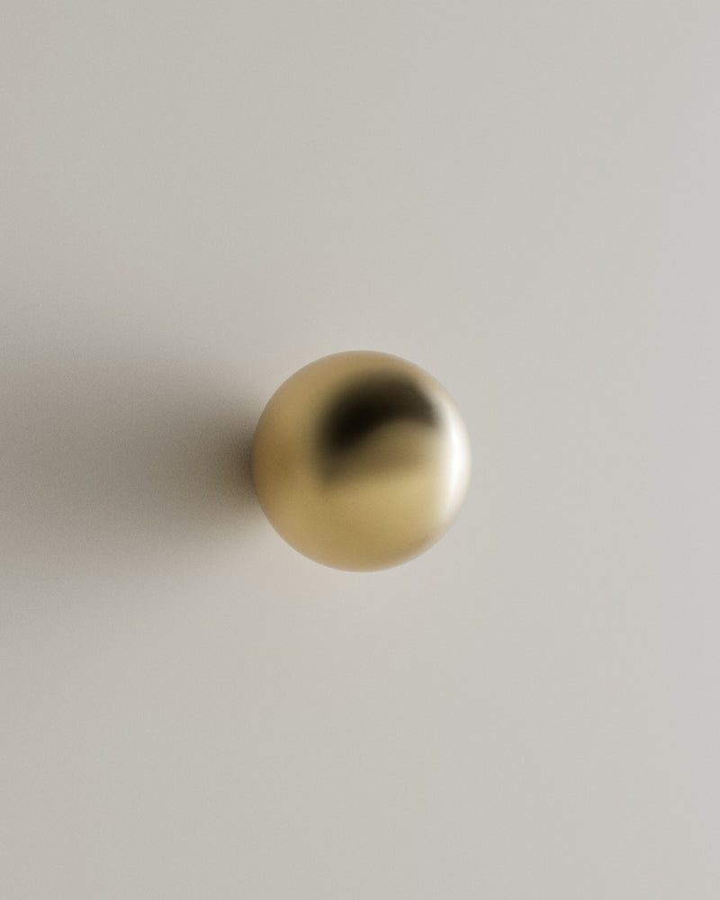 CERCLE Cabinet Knob Large by Maha Alavi | The Oblist — polished brass finish