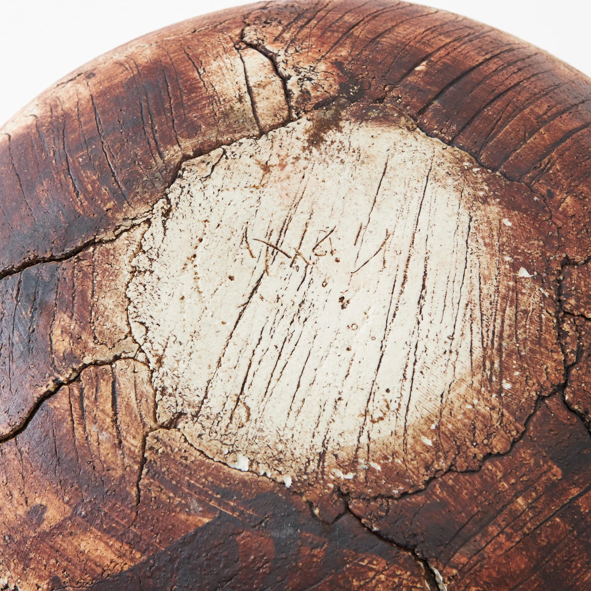 Very large stoneware bowl by Ulla Viotti — close-up