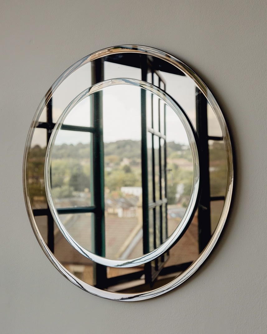 Mid Century Round Italian Mirror