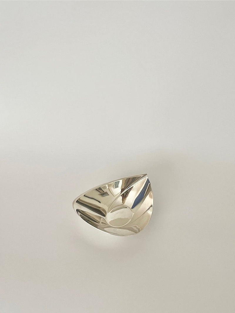 Tapio Wirkkala Silver Bowl 1957 — close-up view of polished silver surface