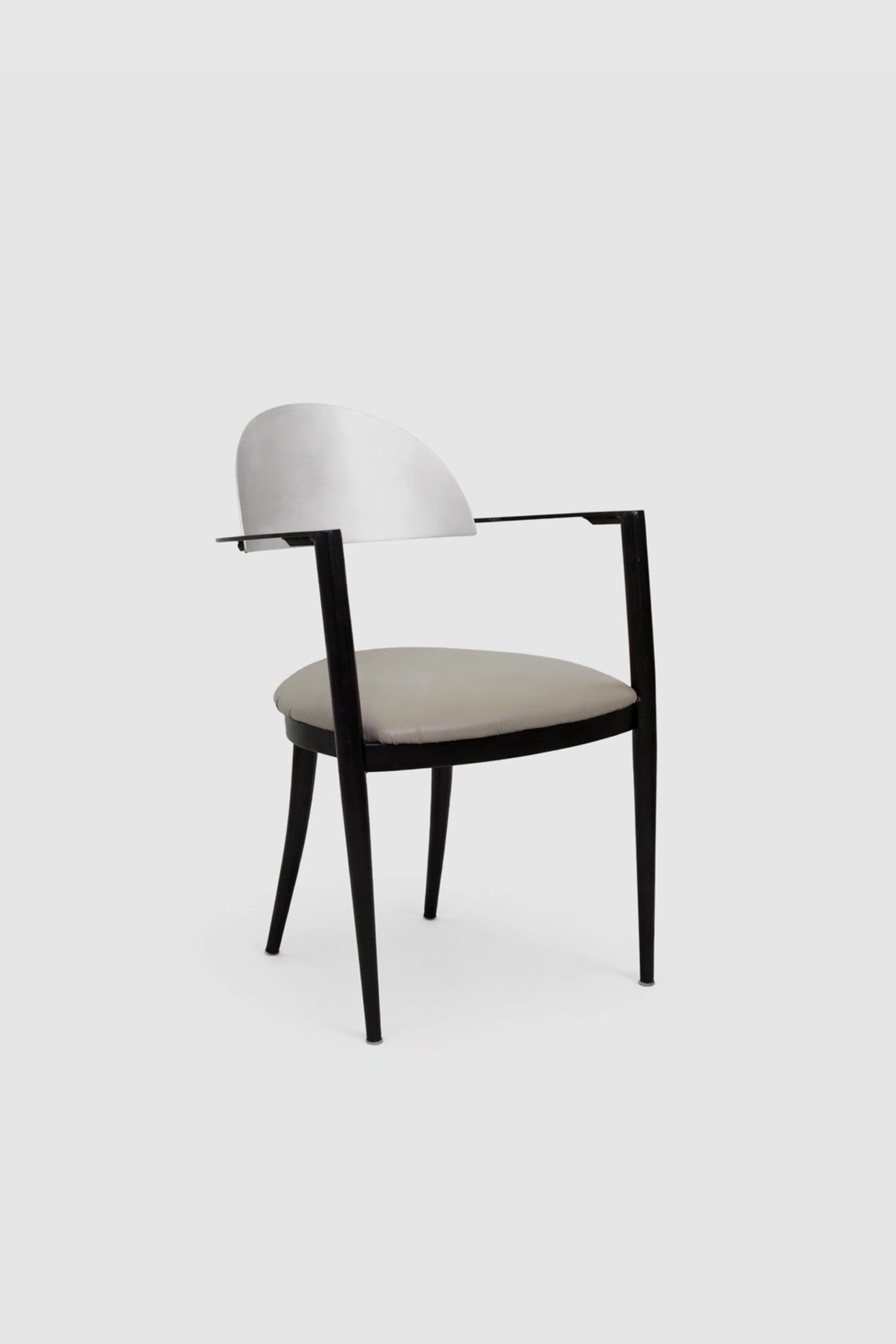 Set of 4, Modernist Dining Chairs — side angle