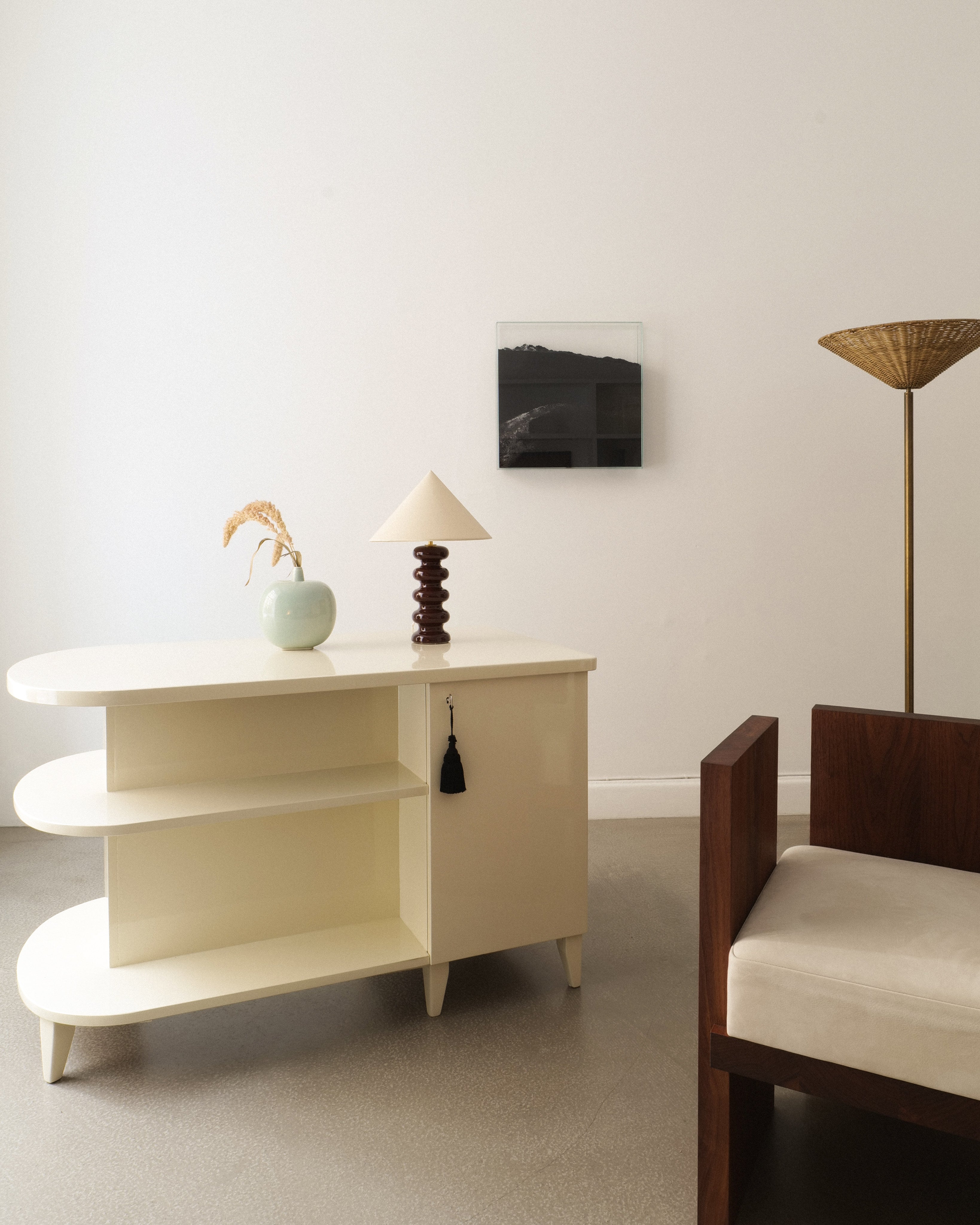 Sculptural Ceramic Table Lamp