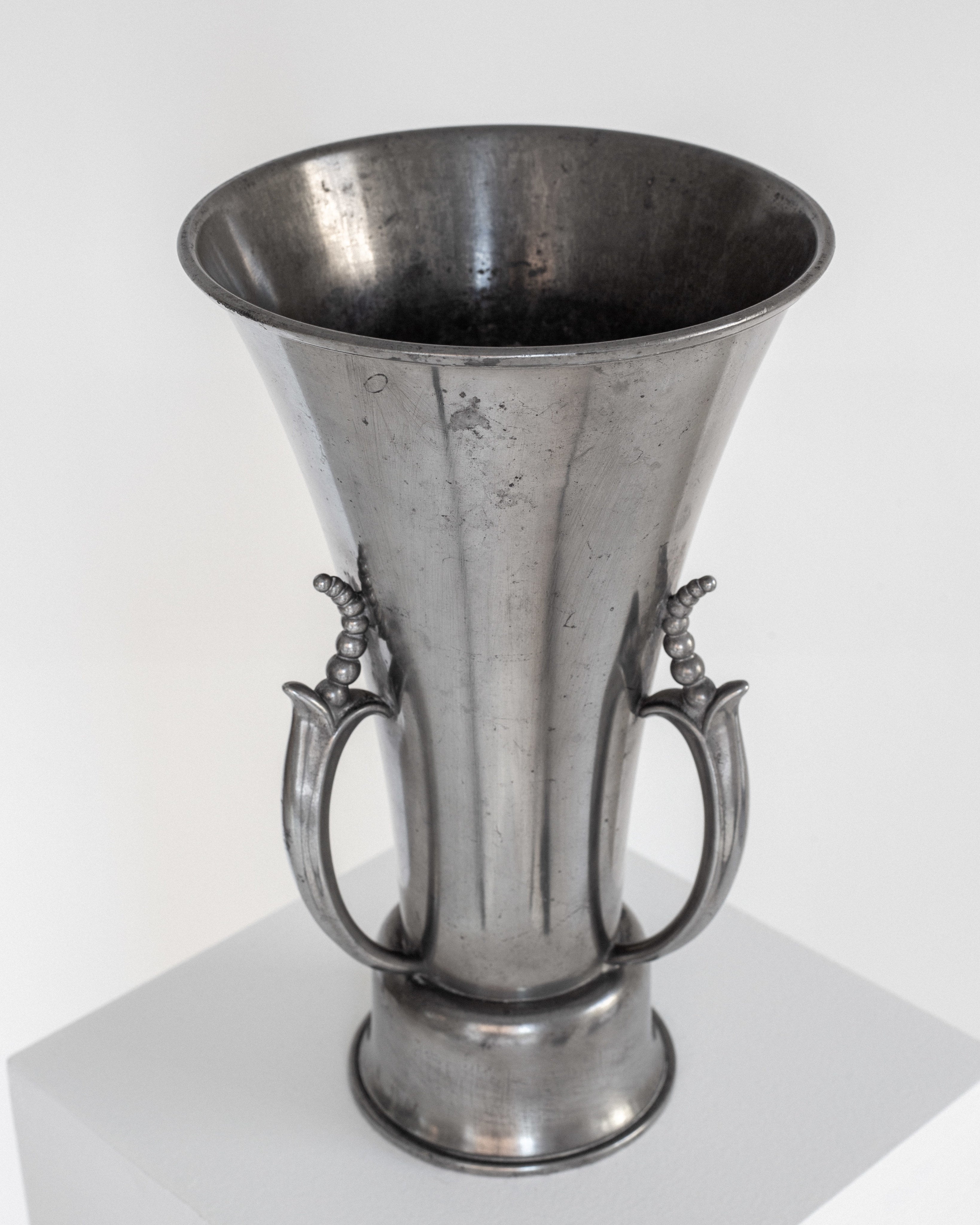 Art Deco Pewter Vase by Ystad Metall