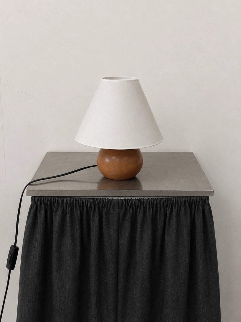 Vintage Table Lamp in Wood - 1960s French Collection — lifestyle setting