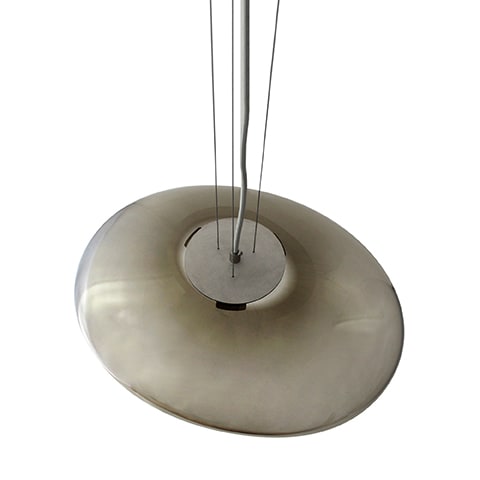 HAUMEA AMORPH pendant - size M (L: 32cm) - close-up of metallic surface
