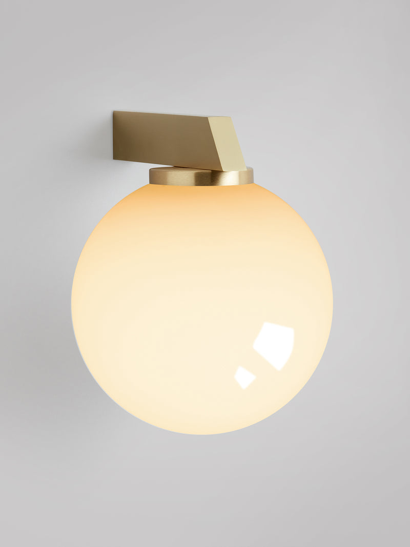 GAIA Wall - Flush by CTO Lighting | The Oblist — glass orb, brass mount