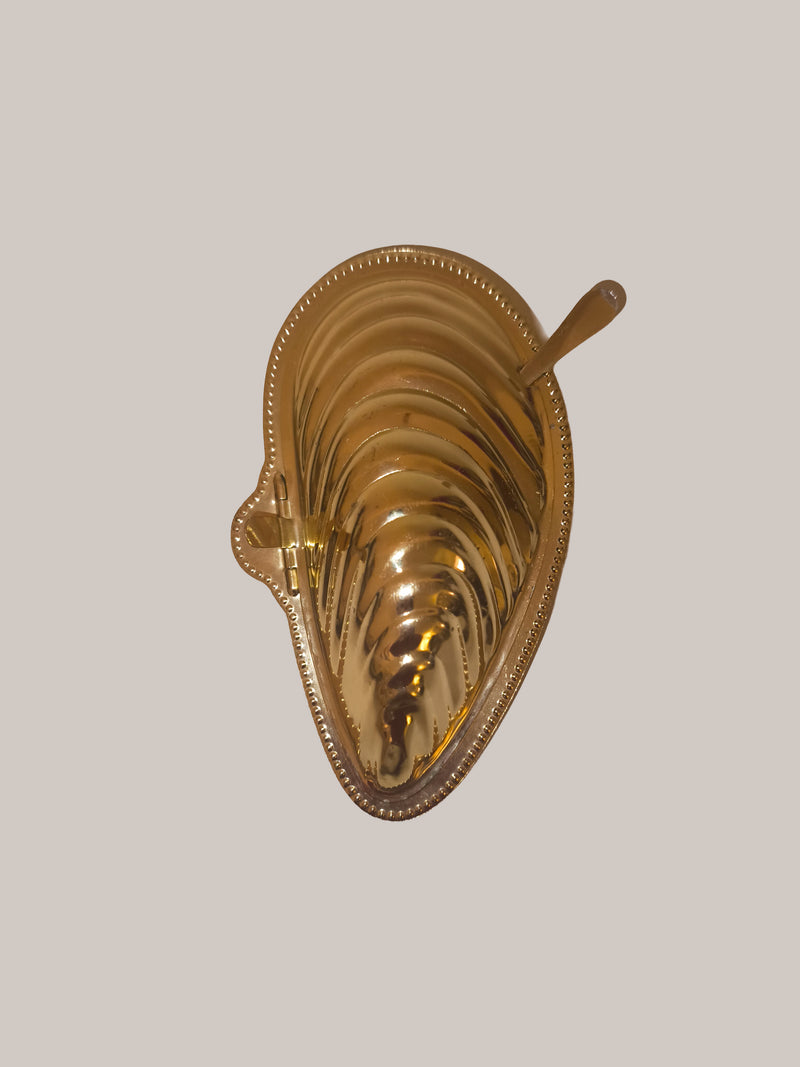 Shell Butter Dish by Les Objoies | The Oblist — gold metal, handcrafted