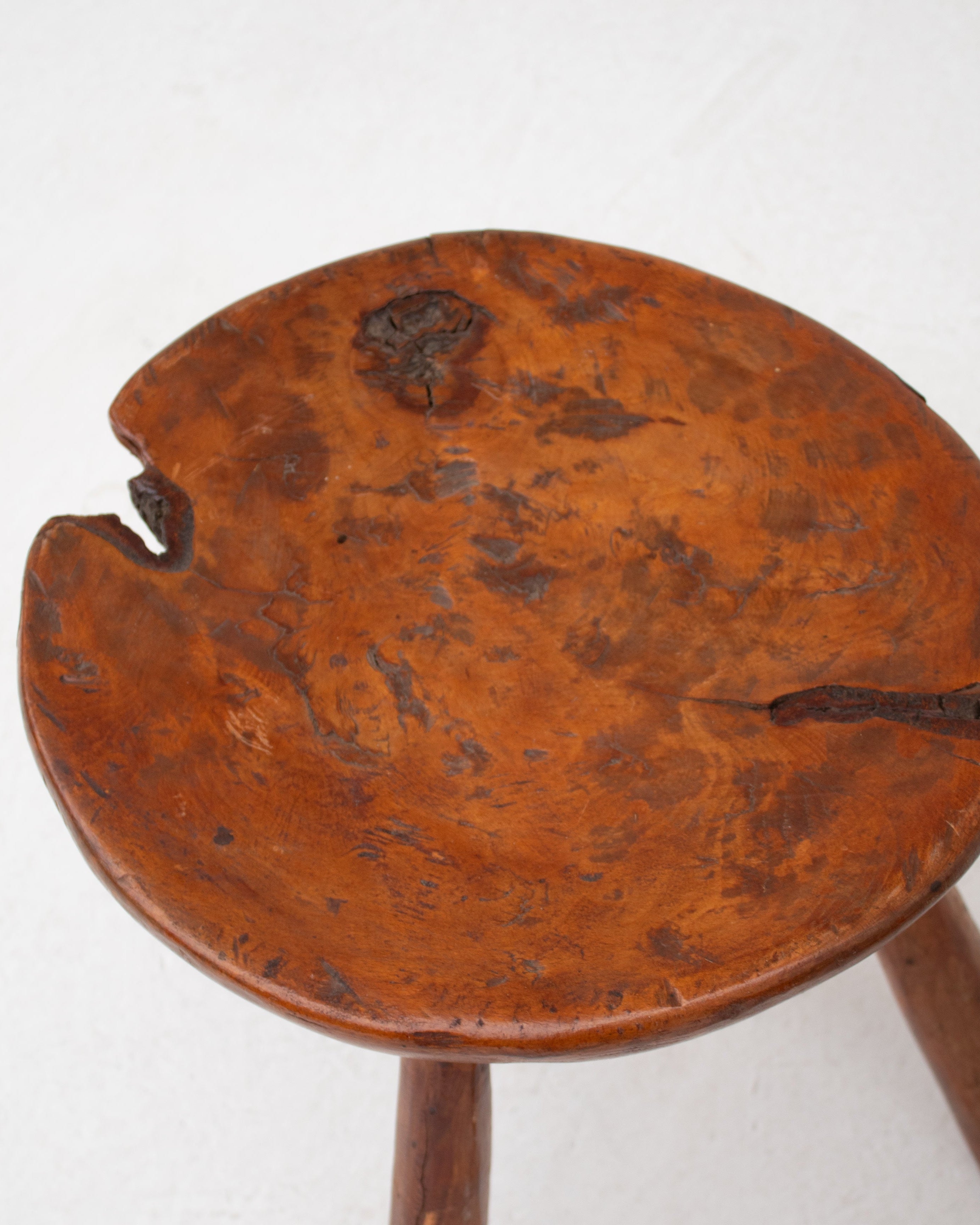 Pair Side Table in Wood and Elm
