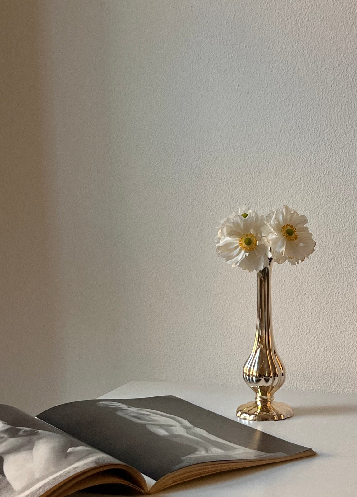 Petite Sterling Silver Vase — detail view