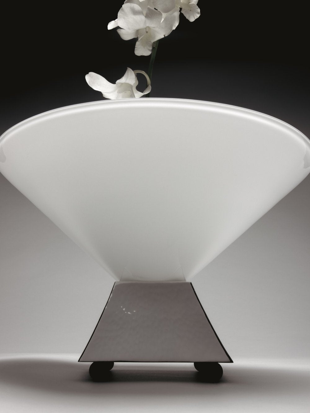 Silver Plated Centerpiece — side view highlighting conical shape and base