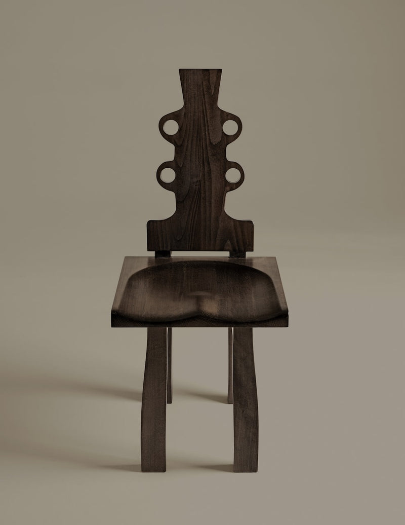 Ewa Chair by Animate Objects | The Oblist — handcrafted dark wood design