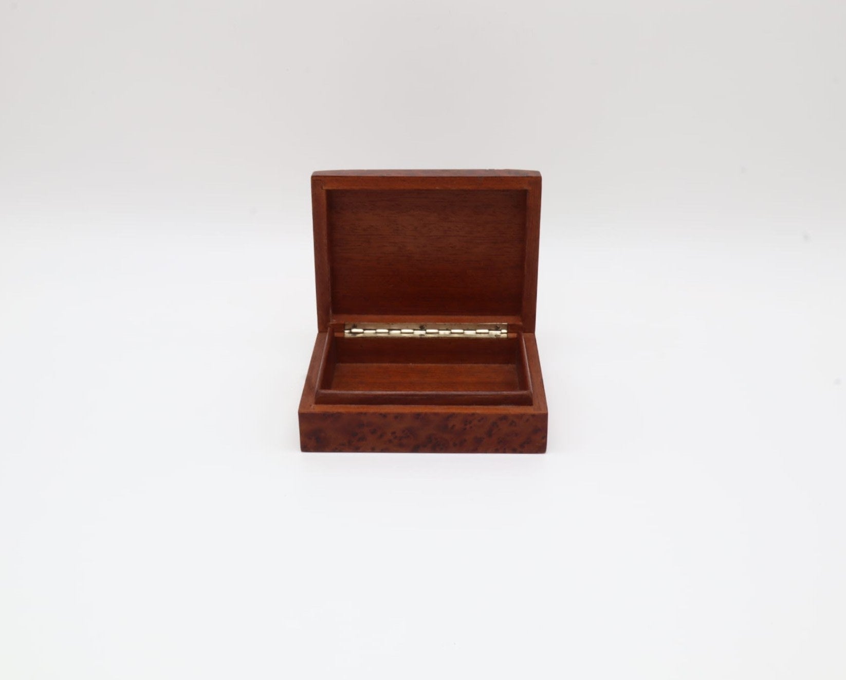 Mid-Century Italian Noble Hardwood Box (1950s-1960s) — lifestyle setting