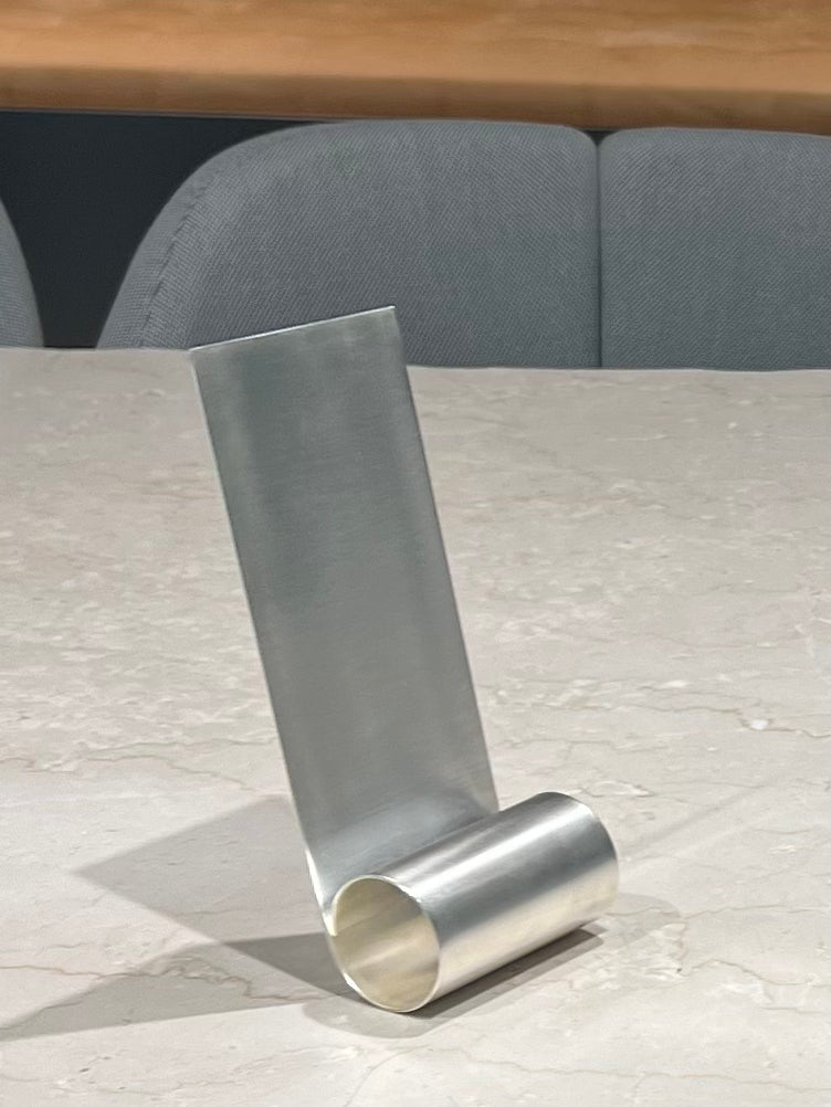 Silver Plated Brass Phone Holder — detail view