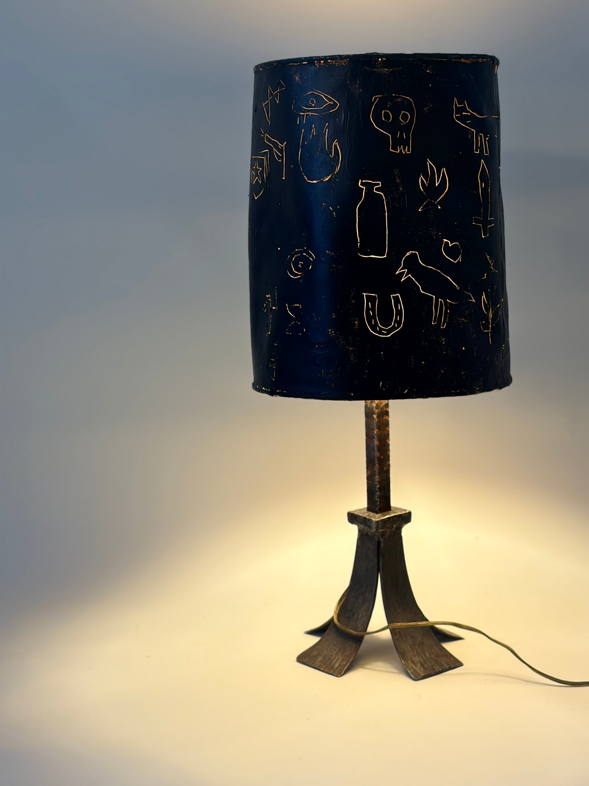 Author's Cosmology Brutalist Lamp, 1970s, Spain — close-up