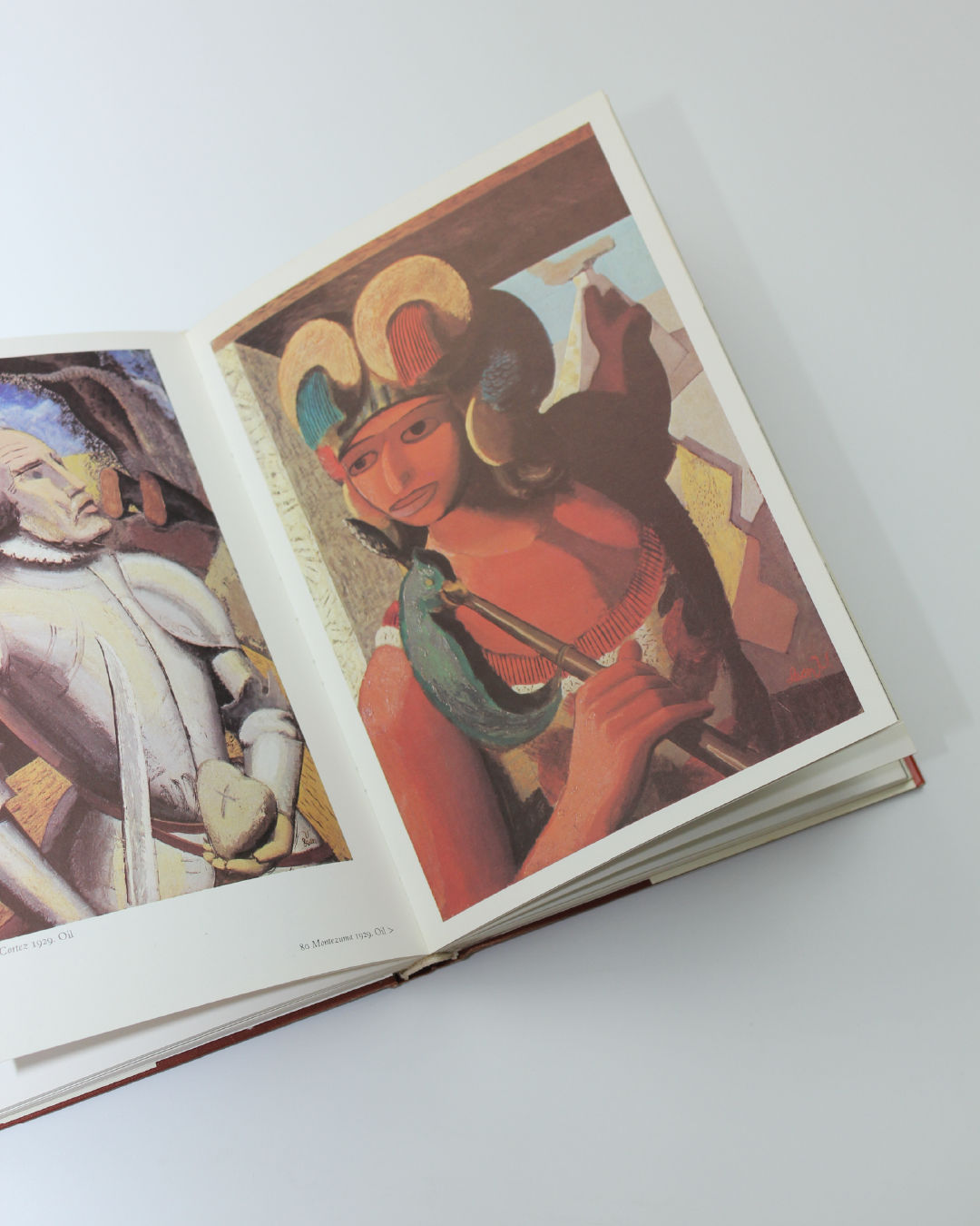 Leon Underwood — side angle of open art book with colorful illustrations