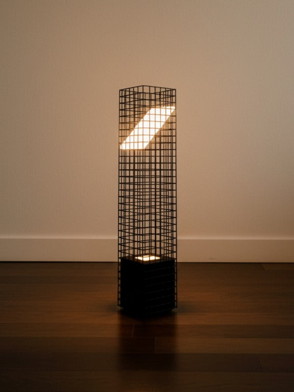 Ami Table Lamp in Steel Mesh and Glass — lifestyle setting