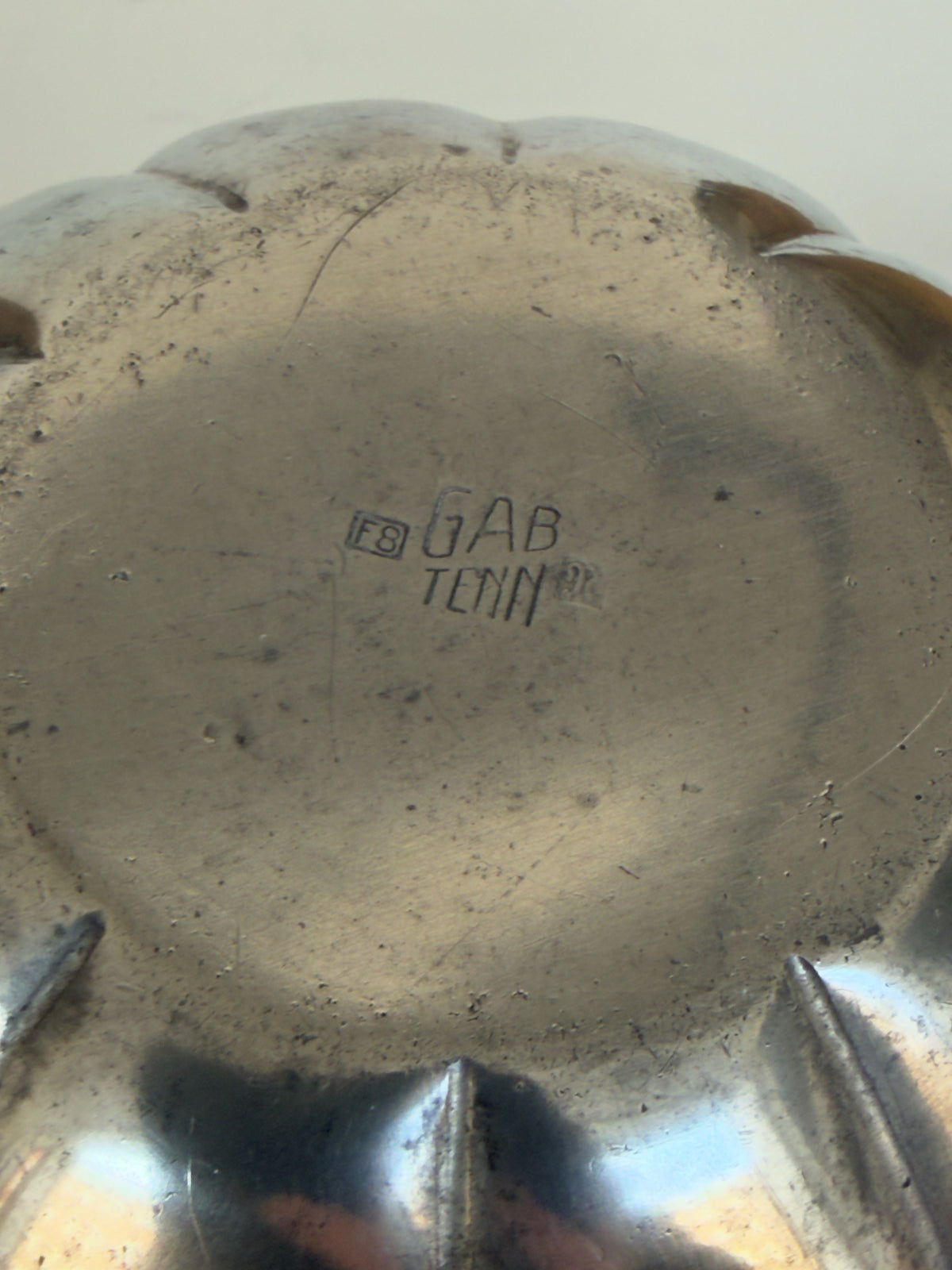 GAB Pewter Vase, 1937 — alternate view