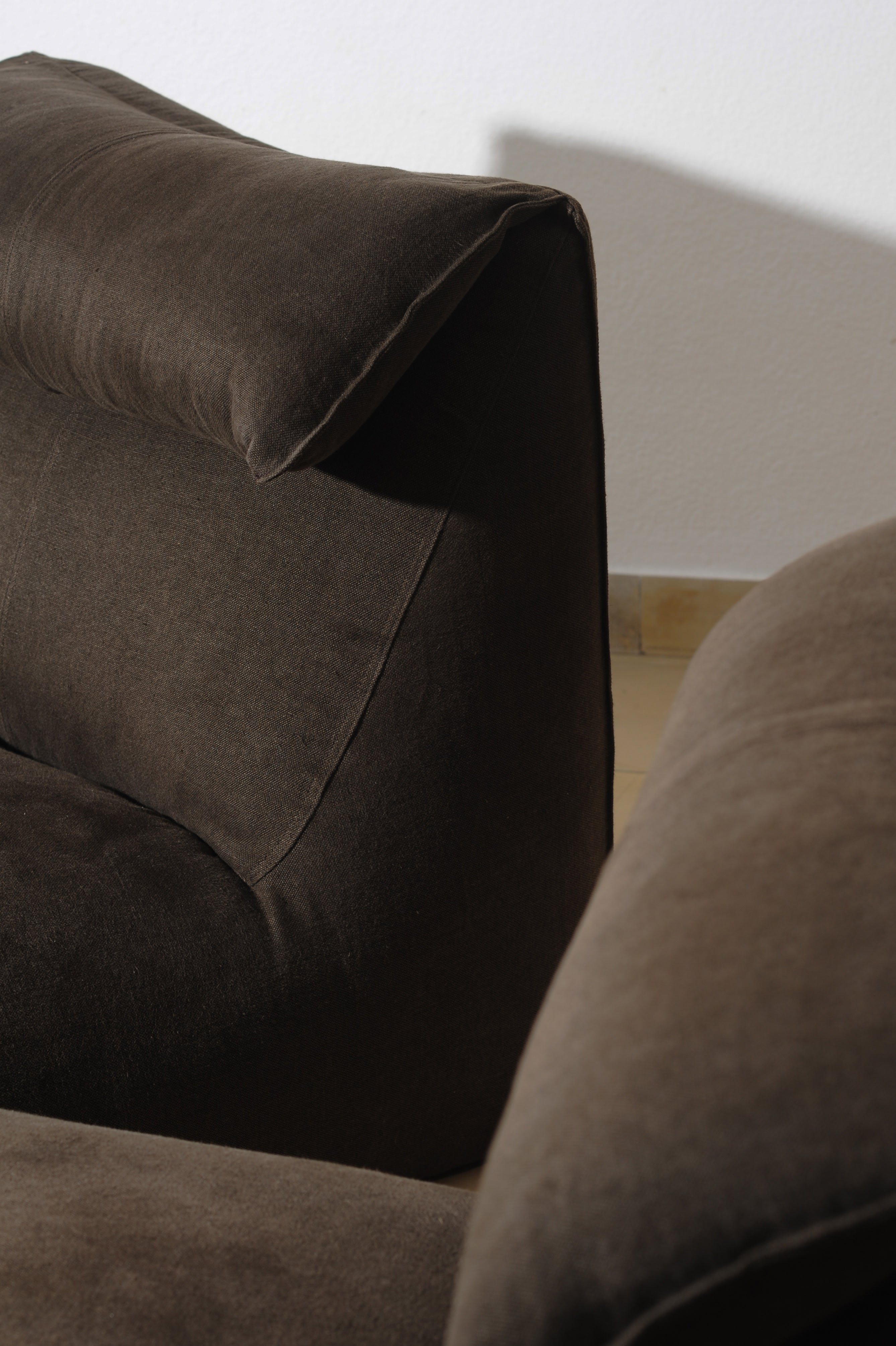 Rare Le Bambole Set of Lounge Chairs by Mario Bellini for B&B Italia, 1971 — in context